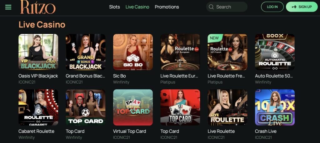 ritzo casino review