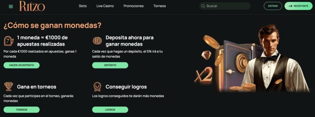 iniciar sesión en ritzo casino
